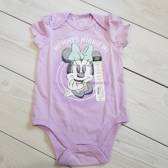 Disney baby Minnie Mouse lavender purple onesie size 12 mo NWT - Picture 11 of 12